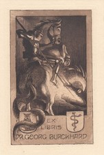 Exlibris Bookplate Radierung