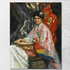 Dame Mit Einem Papagei Julius