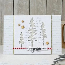 3Stk Weihnachtsbaum Stencil Cutting Dies Scrapbooking Stanzschablone Album Karte