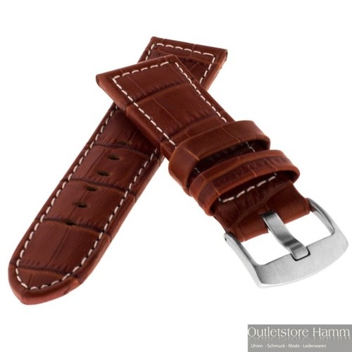 Echt leder uhrenarmband kroko - leder,