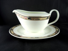 Hutschenreuther Brocade Bone China  Sauciere mit Unterteller