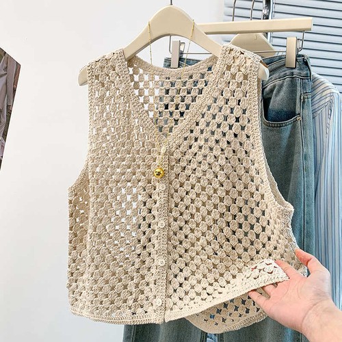 Damen häkelweste tanktop - damen,