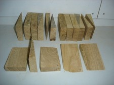 22 Hartholzkeile ca. L 100x B 60x H 20 mm Eiche,Montagekeile-Möbelkeile-Baukeile