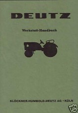 Werkstatthandbuch DEUTZ 15 - 24 PS D25 D25S D25.1 D25.1S