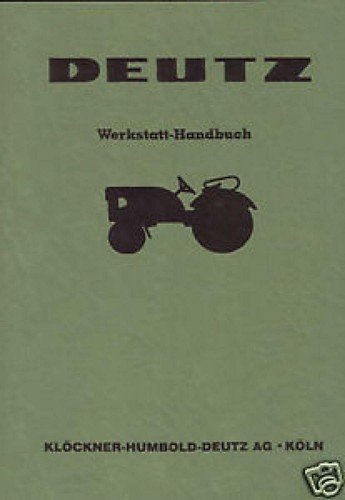 Werkstatthandbuch deutz - 15,