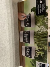 3 Kräutertöpfe mit Kreide beschriftbar - 9,5 x 11 cm  Keramik - Küchenkräuter