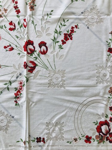 Tischdecke antik handarbeit - tischdecke,