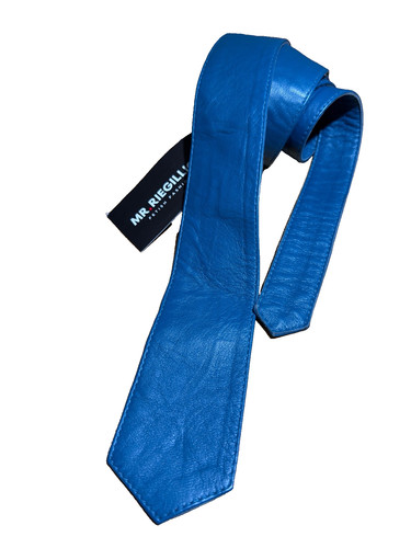 Leder krawatte blau mr - krawatte,
