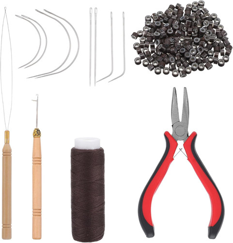 Haarverlängerungs set mit - haarverlängerungs-set,