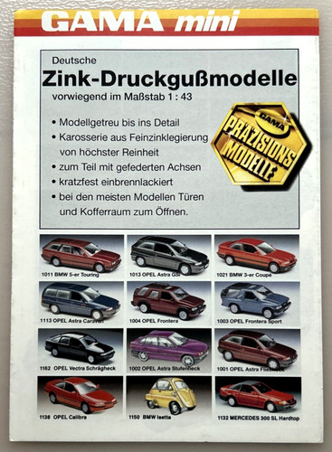 Gama mini modellautos - •,