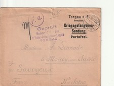 Kriegsgefangenenpost, Torgau   nach Mercoy Frankreich