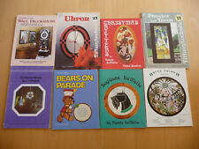 8 Stück Tiffany-Glaskunst Vorlagen-/Schablonenmappen, gebraucht