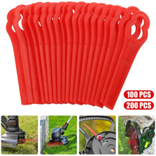 200 x Ersatz Kunststoff Messer Klingen für Einhell Akku Rasentrimmer GE-CT 18 Li