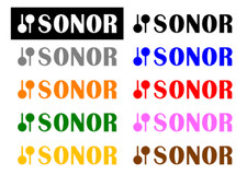 Sonor Drum Head Logo Decal