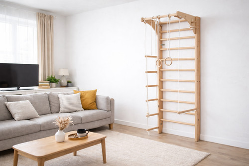Sprossenwand holz 240 - sprossenwand,