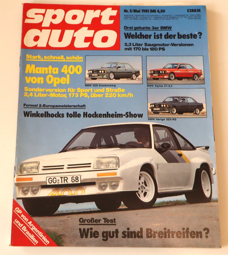 Sport auto 1981 opel - sport, manta