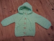 Babyjacke Strickjacke Kapuze