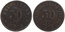 Deutschland - Stadt Grünberg Schlesien 50 Pfennig 1918 - Notgeld Kriegsgeld
