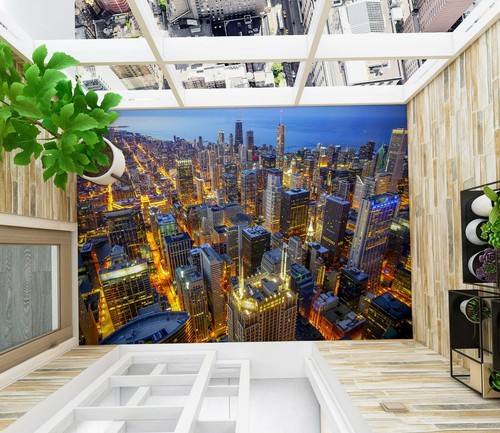Stadt nacht 9519na - 3d,