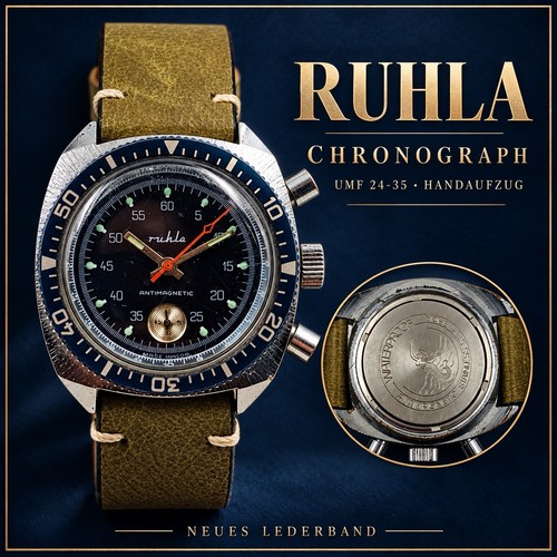Ruhla chronograph umf 35 - ruhla, 24-35