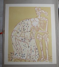 HAP Grieshaber - "Der Pabst" - Farbholzschnitt 41 cm x 49 cm