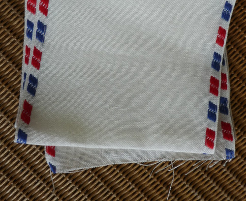 Stickband leinen ecru - stickband, mit