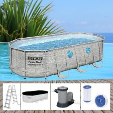 Bestway Power Steel 549x274x122cm Pool Filterpumpe und Zubehör Gartenpool 56716