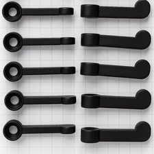 Vorreiber Fenstervorreiber Fensterriegel 10 Stück Schwarz