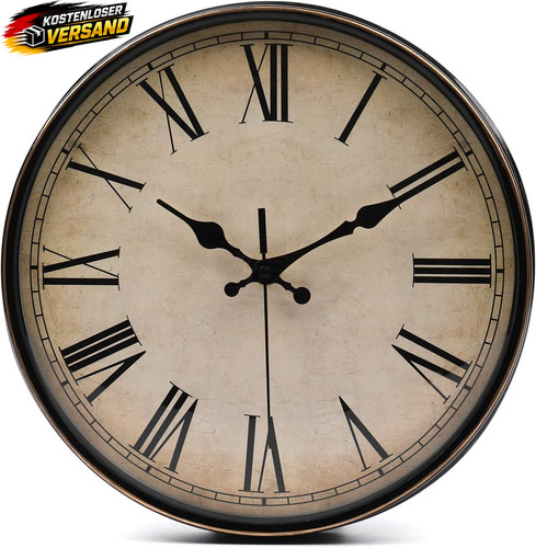 Vintage wanduhr kinderuhr 28cm - wanduhr,