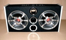 Spider SP-212L Auto Power 2x 12" Dual Subwoofer Bass box 2000W 20-500Hz 4Ohm Sch