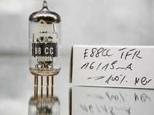 1x Telefunken E88CC CCA 50th NOS/ testet Ulm Stamp TAB Röhre Tube Tube NOS 3/7