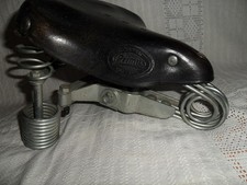 PRIMUS Lepper Holland Leder Fahrradsattel Damen Schwarz 4 Fach-Federung