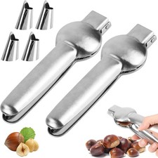 Kastanien Clip,Maronizange,Maroni Schneider Edelstahl,Kastanie Schneider,Maronen