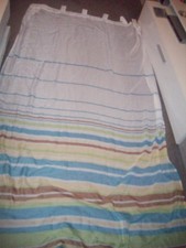 1 weißer Schlaufen-Schal Store Vorhang Gardinenschal Chiffon durchsichtig