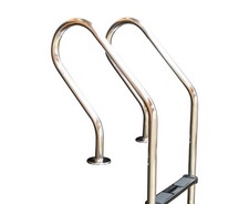 altone Pool Leiter Edelstahl gebogen 4 Stufen Schwimmadleiter bis 150 cm