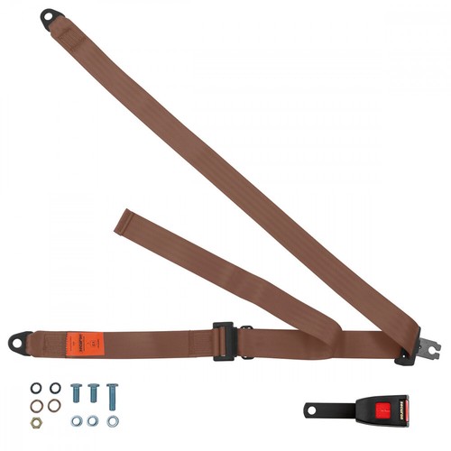 Front static seat belt - belt, for