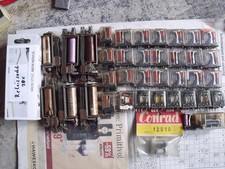 ELEKTRONIK BAUTEILE*38 STÜCK TELEGRAPH*KAMM RELAIS*KONVOLUT*BASTLER*GOLDSUCHER