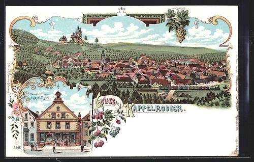 Lithograph kappelrodeck story - kappelrodeck,,