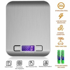 Küchenwaage 10KG/1g Digital Edelstahl LCD Electronic Grammwaage Haushaltswaage