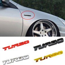 2x Turbo 3D Schriftzug Metall