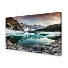 CANVAS Leinwandbilder XXL Wandbilder Kunstdruck Bergsee Verborgene Schönheit 