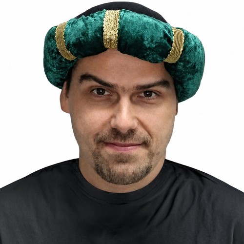 Kostüm turban grün aladin - kostüm-turban,