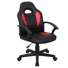 Drehstuhl - schwarz-rot -