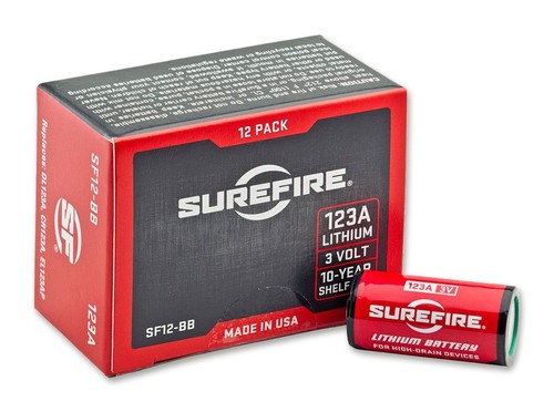 12x surefire cr123a batterie - cr123a,