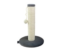 ROHRSCHNEIDER Katzen Kratzstamm, Ø 30 x H 45 cm, mit Samt (Grau) - B-Ware