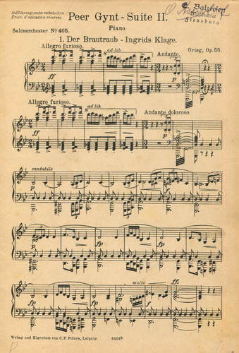 Peer gynt suite der - gynt-suite, ii