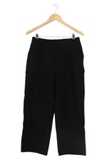 MUJI Damen Stoffhose Schwarz Gr. 38/M Casual Klassisch Business Hose