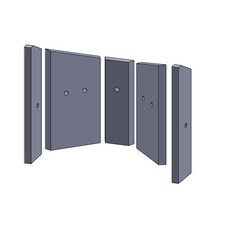 Feuerraumauskleidung Passend für Wodtke Jami** Kamin & Ofen 5-teilig