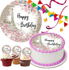 Paris Tortenbild Party Deko