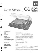 Dual Service Manual für CS